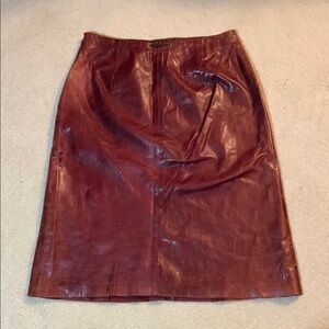 Banana Republic Leather Pencil Skirt